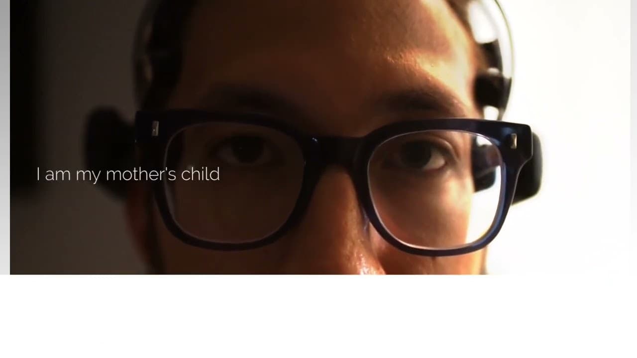 Video still from Farraginous showing the EEG headset in frame.